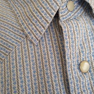 Old Navy western shirt floral stripe